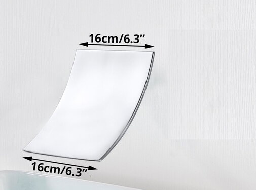 VALISA Inbouw enkel bad uitloop waterval chroom