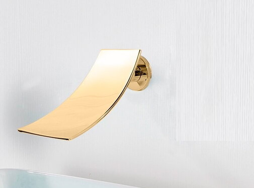 VALISA Inbouw enkel bad uitloop waterval goud