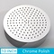 Douchekop rond ultradun 25x25 cm chroom