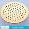 Douchekop rond ultradun 20x20 cm goud gepolijst