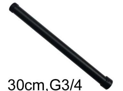 VALISA Buis mat zwart 30cm ter verlenging van de originele lengte van 60cm