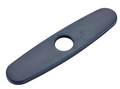 VALISA Afdekplaat werkblad keuken en wastafel Zwart brons rond