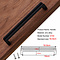 Zwarte kast Knoppen en handgrepen Bar kast Lade lange handgreep 16cm