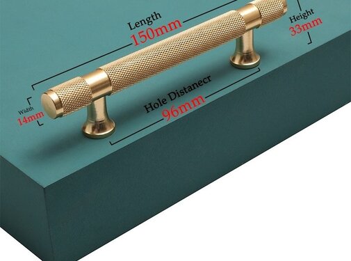 VALISA Luxe gouden metalen meubelen kast lade handvat keukenkast kledingkast Goud 150mm