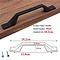Modern massief zwarte kast handgreep keukenkast trekt lade knop en meubel handvat 18.2cm
