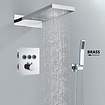 Bekijk hier onze : VALISA Luxe inbouw waterval regendouche met thermostaat en handdouche chroom