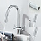 3 in 1 water filter meng keukenkraan met pull down chroom