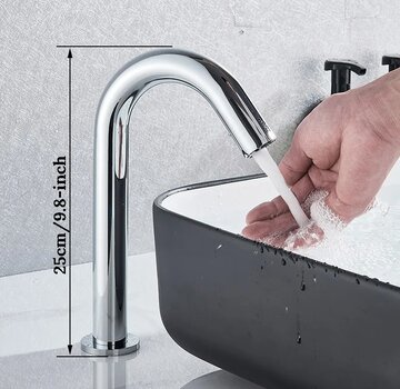 VALISA Automatische Infrarood Sensor Mengkraan Warm en Koud Water chroom hoog