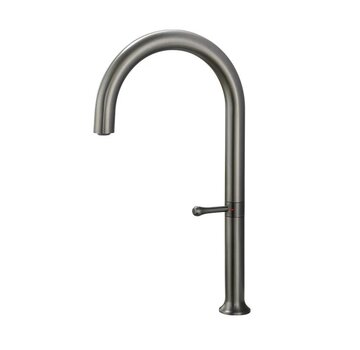 VALISA Luxe RVS design keukenmengkraan met hoge C uitloop gun metal