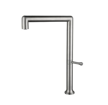 VALISA Luxe RVS design keukenmengkraan met hoge U uitloop geborsteld nikkel
