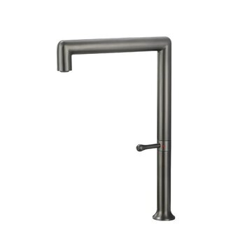 VALISA Luxe RVS design keukenmengkraan met hoge U uitloop gun metal