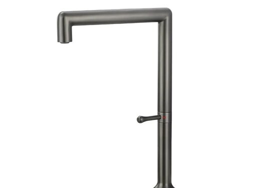 VALISA Luxe RVS design keukenmengkraan met hoge U uitloop gun metal