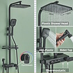 Bekijk hier onze : VALISA zwart 4-weg thermostaat regendouche set met drukknoppen, waterval baduitloop, bidet en digitaal display | Type A