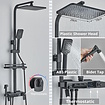 Bekijk hier onze : VALISA Zwart 4-weg thermostaat regendouche set met drukknoppen, waterval baduitloop, bidet en digitaal display | Type B