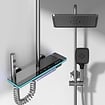 Bekijk hier onze : VALISA Luxe modern design thermostaat douche set met digitaal display gun metal