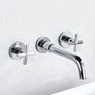 Bekijk hier onze : VALISA Keramische inbouw wastafelmengkraan 3-gats wandmodel chroom