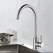 Bekijk hier onze : VALISA Basic keuken mengkraan strak design gebogen uitloop geborsteld nikkel