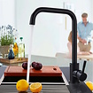 Bekijk hier onze : VALISA Basic keuken mengkraan strak design hoek uitloop zwart