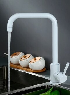VALISA Basic keuken mengkraan strak design hoek uitloop wit