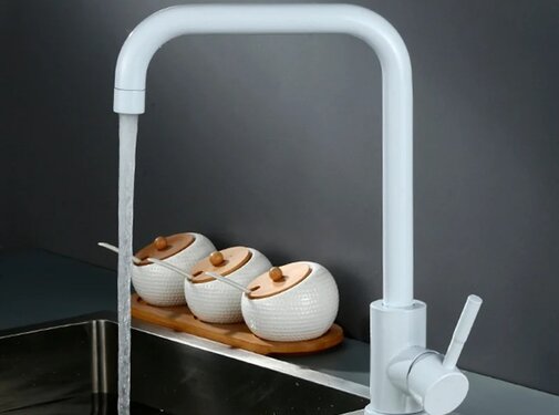VALISA Basic keuken mengkraan strak design hoek uitloop wit