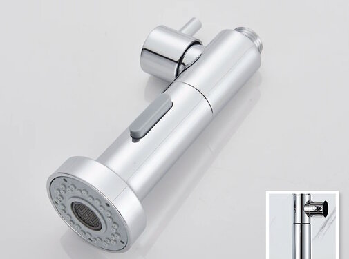 VALISA Chroom keuken kraan sproeikop met drukregelaar