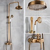 Bekijk hier onze : VALISA Antiek Messing regendouche douche set type ANNA-A