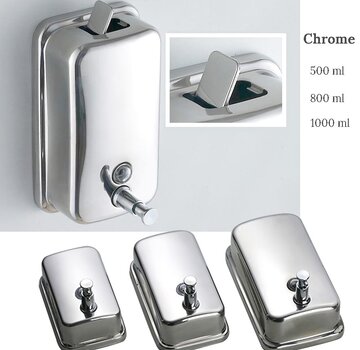 VALISA Zeep dispenser muur 1000 ML chroom Rvs