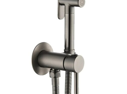 VALISA Mengkraan hand bidet kraan hoekstop kraan met slang gun metal