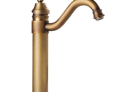 VALISA Wastafelmengkraan met robuust ontwerp en antieke uitstraling hoog