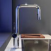 Bekijk hier onze : VALISA Ultra luxe design keukenkraan met  uitrekbare uitloop met 2 standen chroom