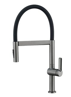 VALISA Nieuwe keuken mengkraan met magnetische sluiting 360 graden rotatie pull down modern gun metal
