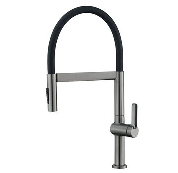 VALISA Nieuwe keuken mengkraan met magnetische sluiting 360 graden rotatie pull down modern gun metal
