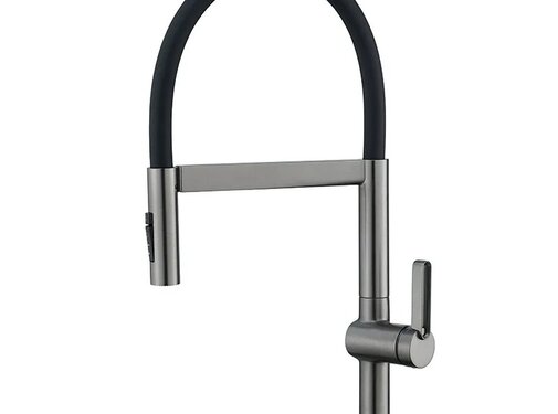 VALISA Nieuwe keuken mengkraan met magnetische sluiting 360 graden rotatie pull down modern gun metal