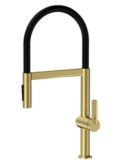 VALISA Nieuwe keuken mengkraan met magnetische sluiting 360 graden rotatie pull down modern geborsteld goud