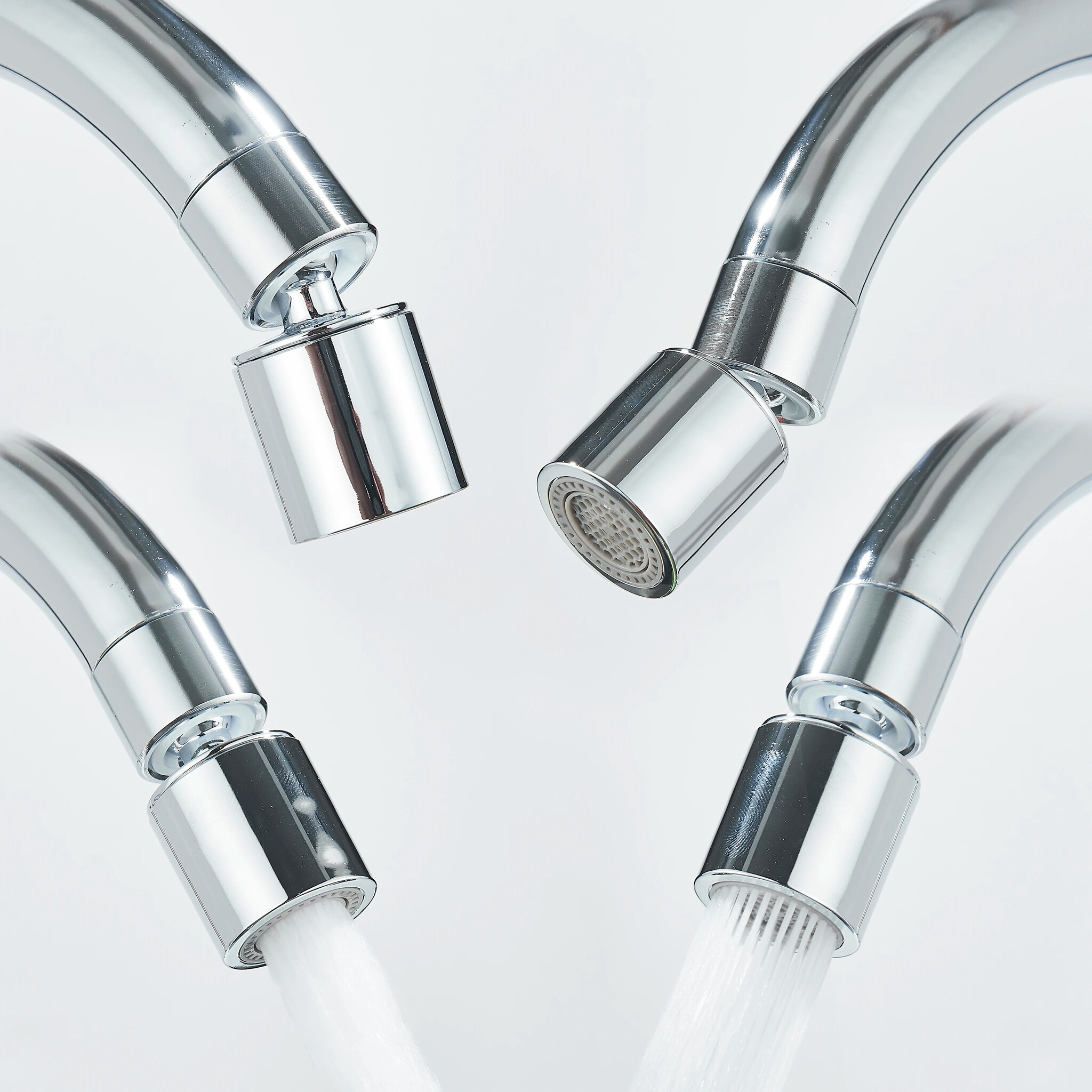 Shop nu deze Moderne messing brugkraan met dubbele hendel en kantelbare uitloop chroom op Valisa.nl