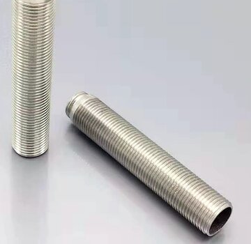 VALISA Losse onderdelen | 2x 304 Roestvrijstalen Buitendraad Ronde Pijp 100mm