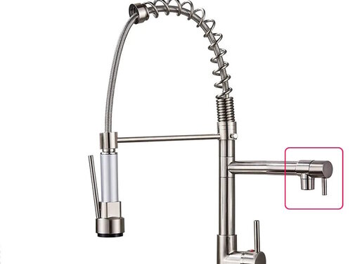 VALISA Horeca Mengkraan keuken Pull Down Spoel kraan Geborstelde nikkel Z