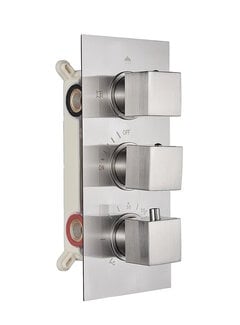 VALISA Luxe 3 weg thermostaat inbouw kraan RVS 3 knoppen