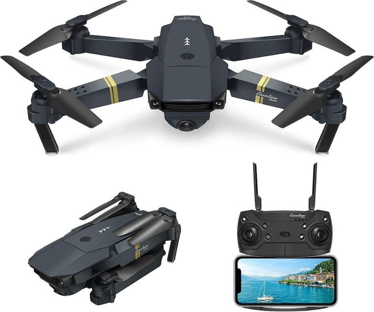 Mini Drone met 100m Bereik - Live-View via App | Zwart - Trendtrading