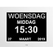 Trendtrading Digitale Dementie klok wit Trendtrading Digitale Dementie klok wit