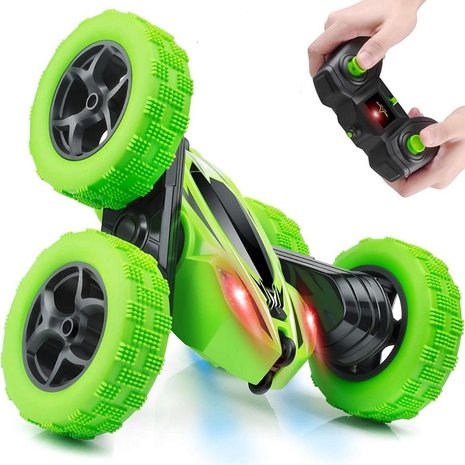 RC stunt auto op afstandsbediening - Voor kinderen en - Groen - Trendtrading