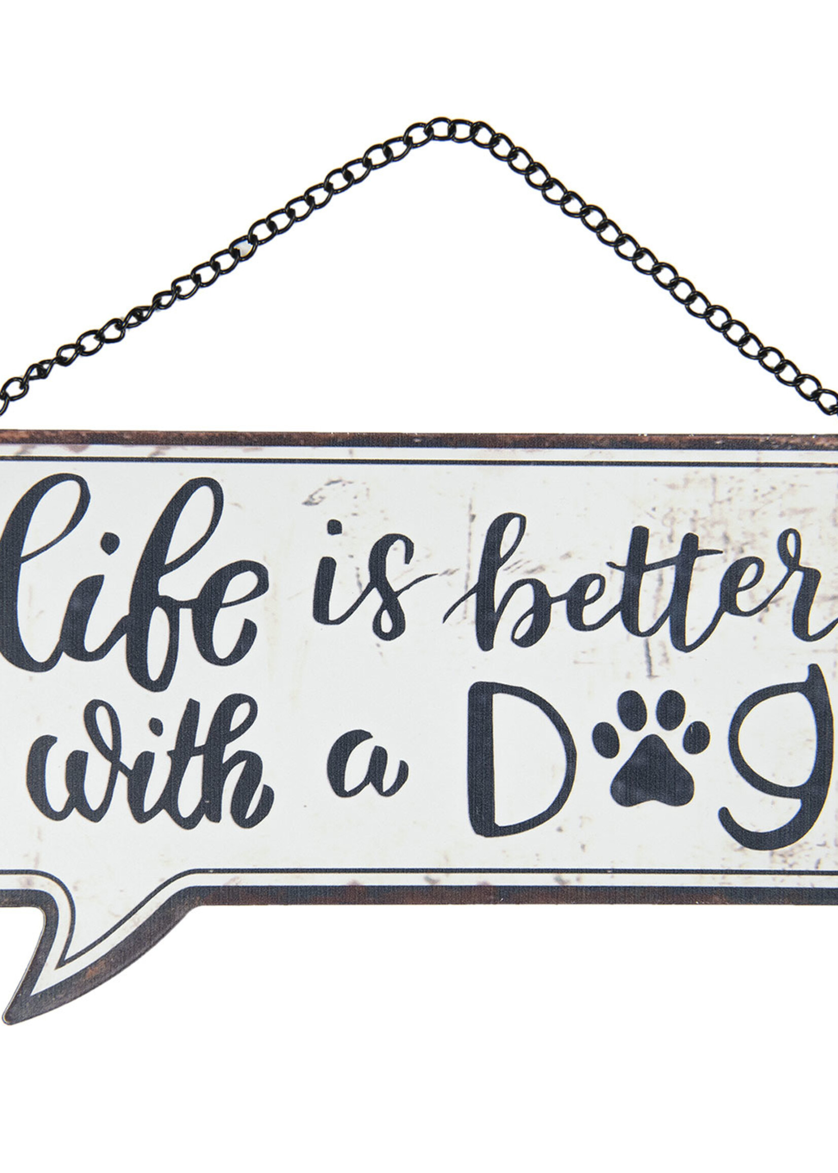 Clayre & Eef Plaque décorative 24*13 cm 6Y3836