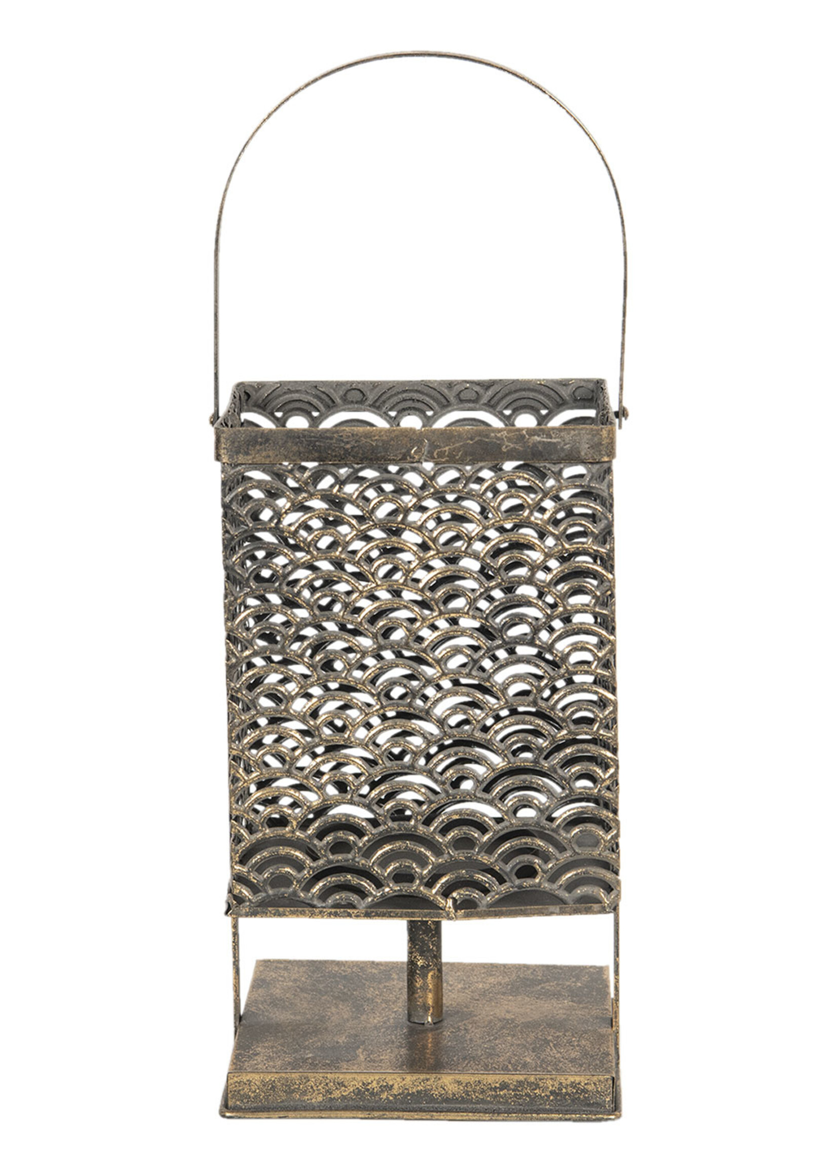 Clayre & Eef Windlicht 17*17*35 cm 6Y3885