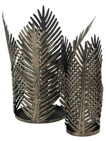 Clayre & Eef Bougeoir (set 2) 16*16*30 / 9*9*26 cm 6Y3892