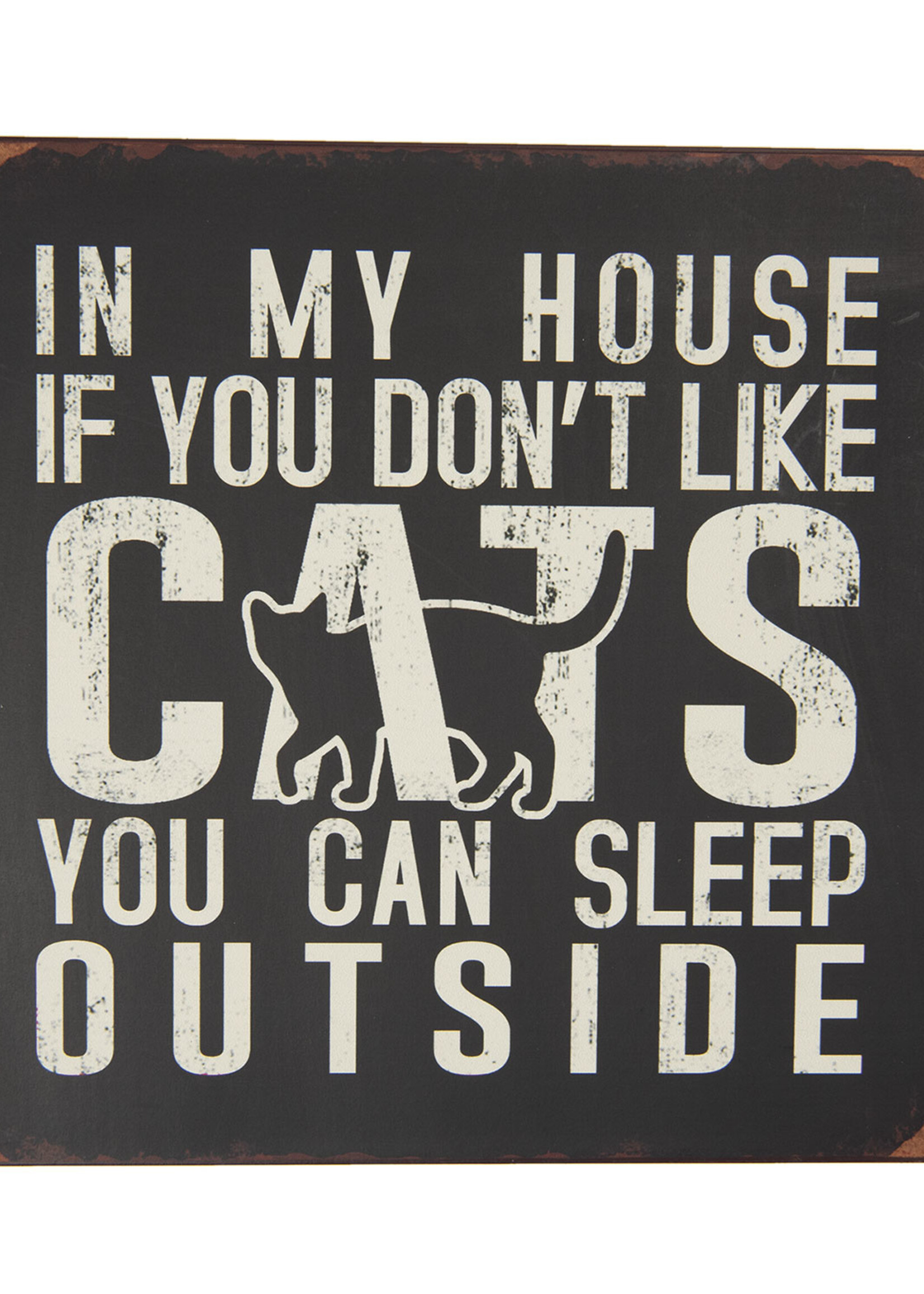 Clayre & Eef Tekstbord 30*1*30 cm 6Y3952