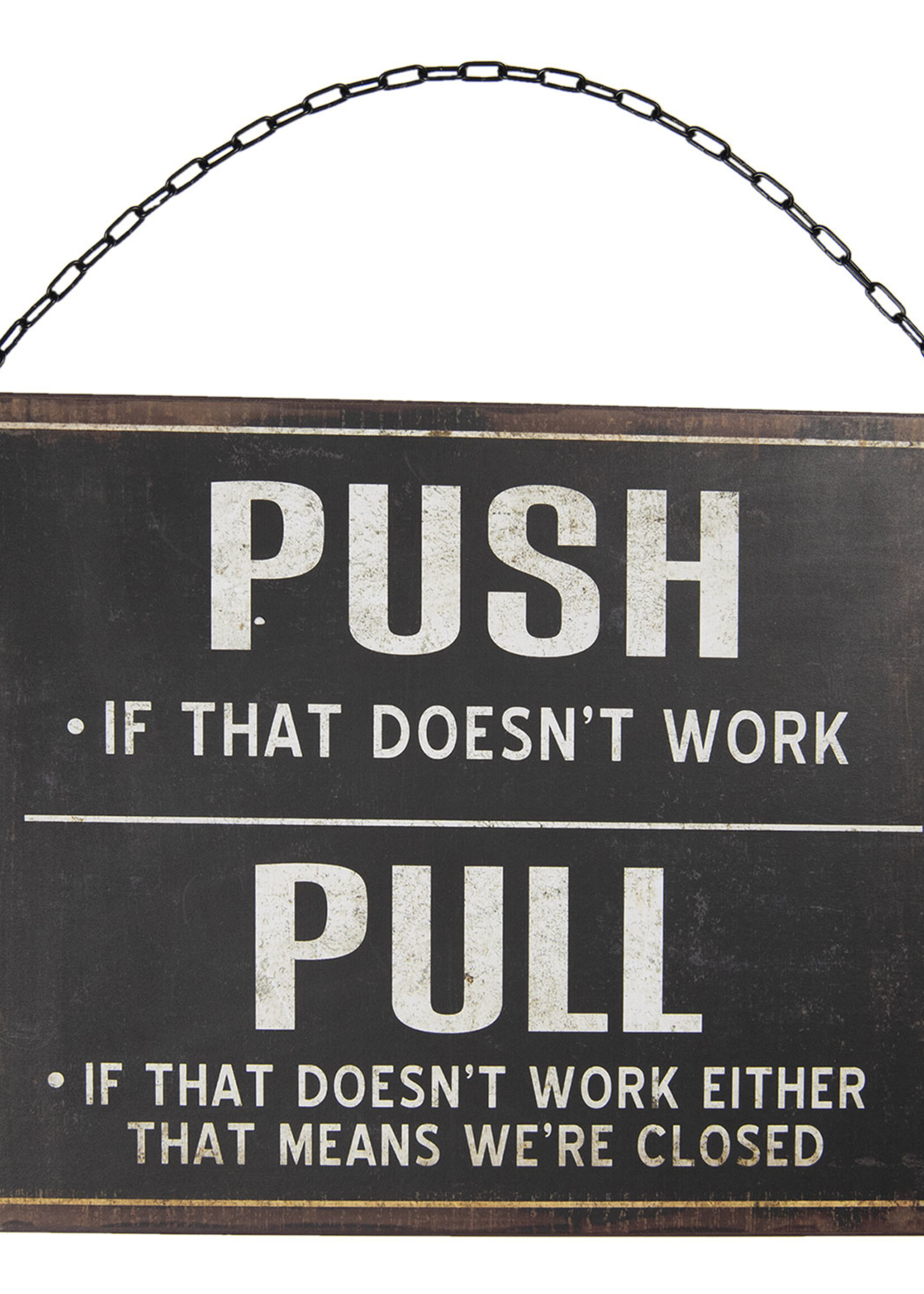 Clayre & Eef Tekstbord 39*1*30 cm 6Y3954