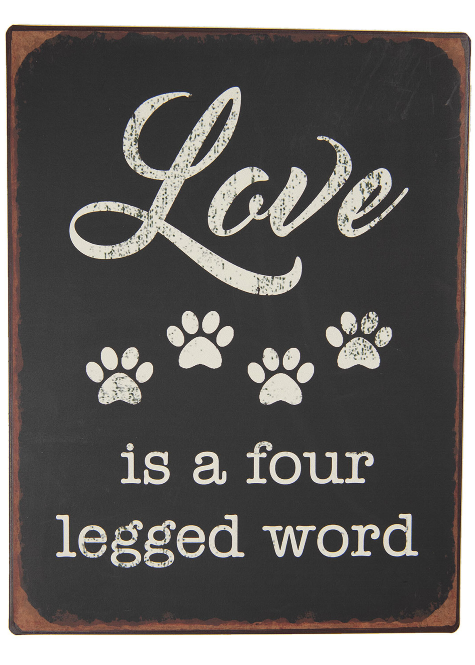 Clayre & Eef Tekstbord 26*35 cm 6Y3955