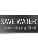 Clayre & Eef Tekstbord 30*1*13 cm 6Y3958