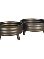 Clayre & Eef Decoratie bloempot (2) 33*33*15/27*27*15 cm 6Y4025