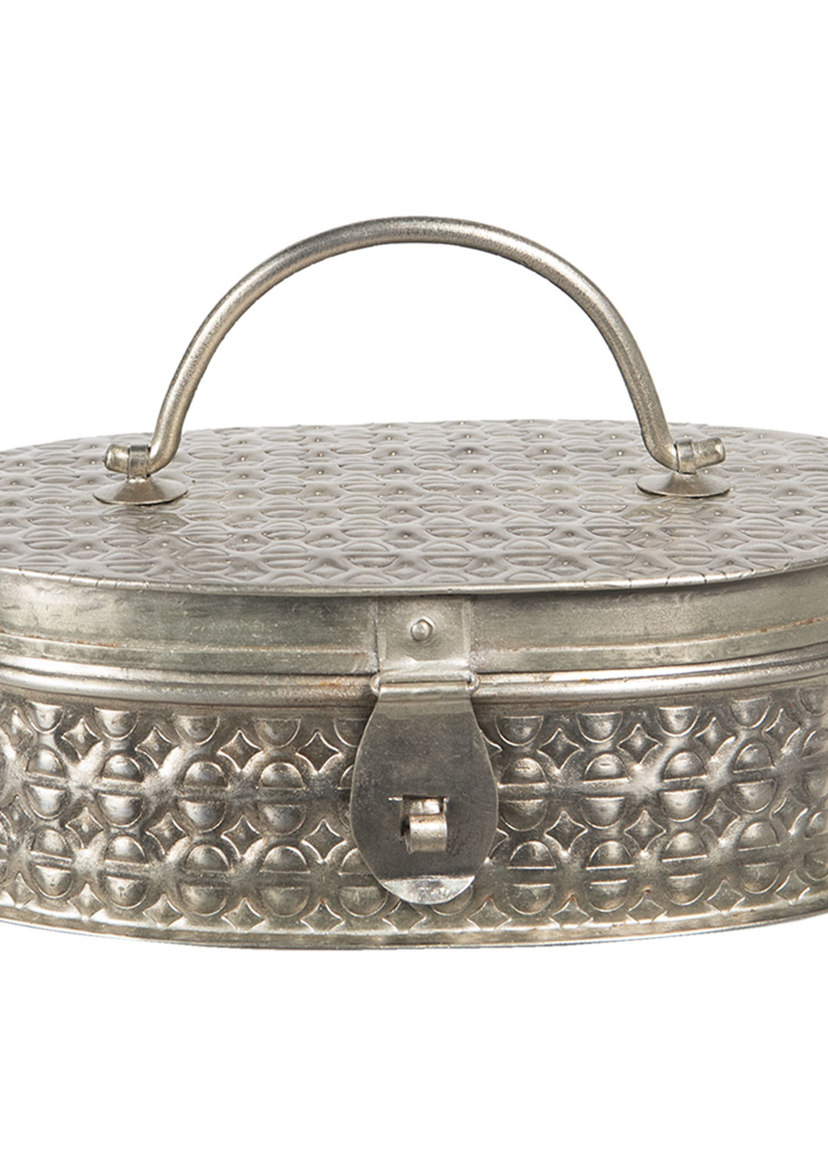 Clayre & Eef Boîte en métal 23*15*8 cm 6Y4042